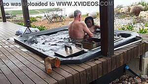 milf's juicy ebony ass and wet pussy drip from early morning hidden black cock orgasm lick