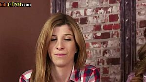 Curvy British Cfnm Dommes Suck And Jerk In Group