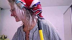 Skinny 68-Year-Old Granny Squirts During Deep Fisting