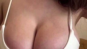 STEPMOM'S BIG MILKY TITS DRIPPING WHILE RIDING HUGE COCK TO ORGASM