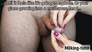 Lactating British Wife Milks Monster Cock with Oiled Handjob in Kinky Massage