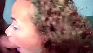 Throat destroyed by rough face fucking curly haired slut!