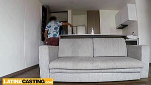 i'm obsessed with this colombian bbw's amazing tits as big cock stretches pink pussy