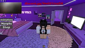 Sexy Roblox Girl Deepthroats Grinds Cowgirl Doggystyle to Please Fully