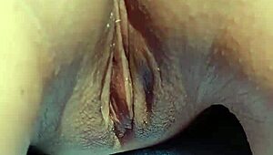 mature blonde cougar spreads huge shaved pussy lips in secret outdoor garden flashing