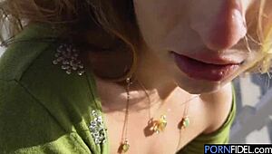 hey isabella deepthroats sloppy outdoors