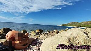 Strangers Caught Wife Sucking And Fucking My Huge Cock On Nude Beach!