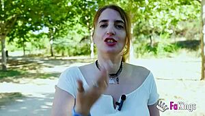 Rookie curvy spanish milf gemma gomory tests young stud's cock street car quickie ride