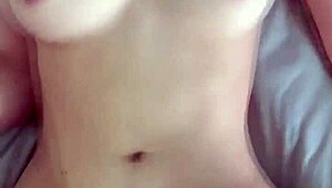 Tight wet shaved petite Asian teen couple sensual riding cowgirl juicy pussy orgasm pretty small tits belly passionate sex homemade