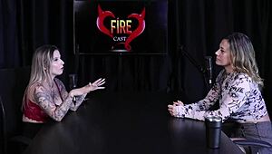Angelica Morango comments on social media censorship while women submit in sheer red