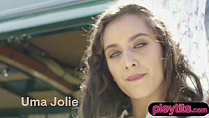 Petite Milf Car Strip Hides Perky Boob Surprise