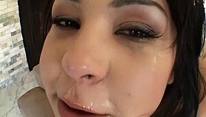 Can This 18+ Teen Celina Really Suck Cock And Fuck Multiple Guys So Damn Easily?!
