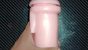 sloppy deepthroat mamada then desk fuck creampie fills her full of leche