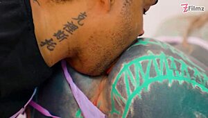 my heart races as inked punk babe's ass stretches on bbc to atm facial