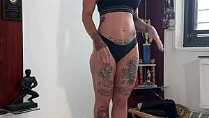 fit bbc coach oils my body while i flex for you?