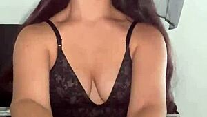 halloween witch debora prado jerks my big cock pov with her huge natural tits bouncing