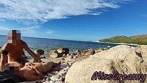 Strangers Caught Wife Sucking And Fucking My Huge Cock On Nude Beach!