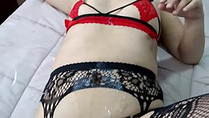 stepmom begs for seconds after double cumload finish