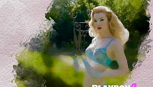 Miranda poses perfect small tits after hot striptease