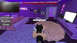 Sexy Roblox Girl Deepthroats Grinds Cowgirl Doggystyle to Please Fully