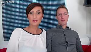 Euro Wife Gabrielle Gucci Rides Big Black Cock Wild in Cuckold Action