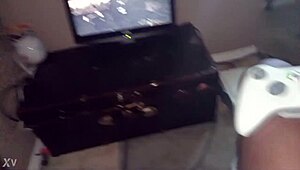 i'm stroking my small cock hard while deep in skyrim gameplay