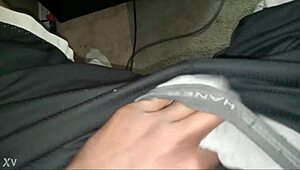 i'm stroking my small cock hard while deep in skyrim gameplay