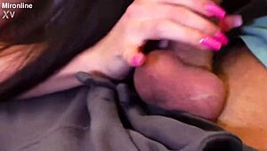 homemade latina gives amazing pierced nipple tongue blowjob