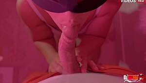 young milf pov deepthroats big cock interracial swallows facial cum 😍💦