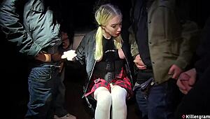 Grace Harper Kneels in Forest Gobbling Stranger Cocks on Naughty Quest