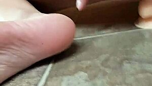 Native American Tanned Slut Whore Rides Huge Dildo with Massive Tits Bouncing Feet Up Cum Dripping