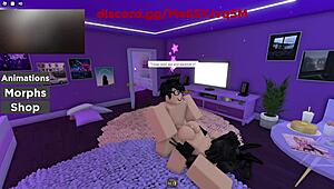 Sexy Roblox Girl Deepthroats Grinds Cowgirl Doggystyle to Please Fully