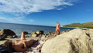 Strangers Caught Wife Sucking And Fucking My Huge Cock On Nude Beach!