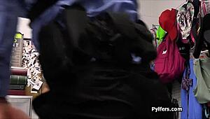 damn i wish i was that squirting latina getting fucked hard in backroom after strip search so hot