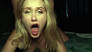 First Date Blonde Surrenders Tight Pussy to Stranger's Rough Thrusts