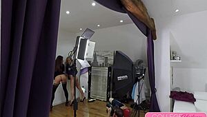 Sicilia and Amirah Adara vibe wet pussies with toys then share throbbing cock