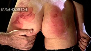 blonde teen slave cries under kinky bdsm whipping and riding