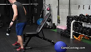 Oily Asian teen's gym ass slides on cock after vibrator tease 😩💦