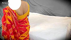 indian bhabhi takes delivery boy doggy in saree while hubby away?