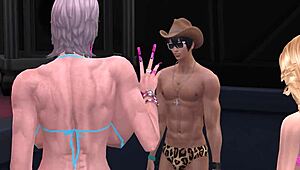 mature busty groupie hooters outshine pretty girls in hot sims 4 scene