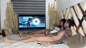 what if your girlfriend's best colombian friend with big clit sucks your cock wet?