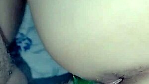 young milf latina's fat ass bent over for textured condom doggy pounding?