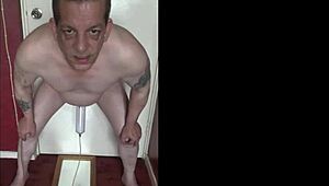 bisexual mark wright gulps down piss after piss up to ten loads in mirror