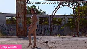 Jeny Smith Timer Padlock Tease In Bucolic Upskirt Play