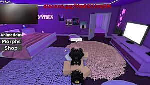 Sexy Roblox Girl Deepthroats Grinds Cowgirl Doggystyle to Please Fully