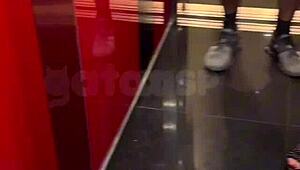 seduced bbc guy at hotel bar sucked him rooftop then fucked hard in room cuckold watching