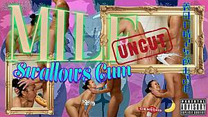 Stepmom rims stepson then gulps his hot cum load