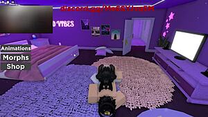 Sexy Roblox Girl Deepthroats Grinds Cowgirl Doggystyle to Please Fully