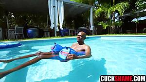 cuckold hubby watches big black cock make his big tit wife scream