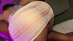 High Level Lesbians Lick Hairy Pussies and Big Tits in Doggystyle